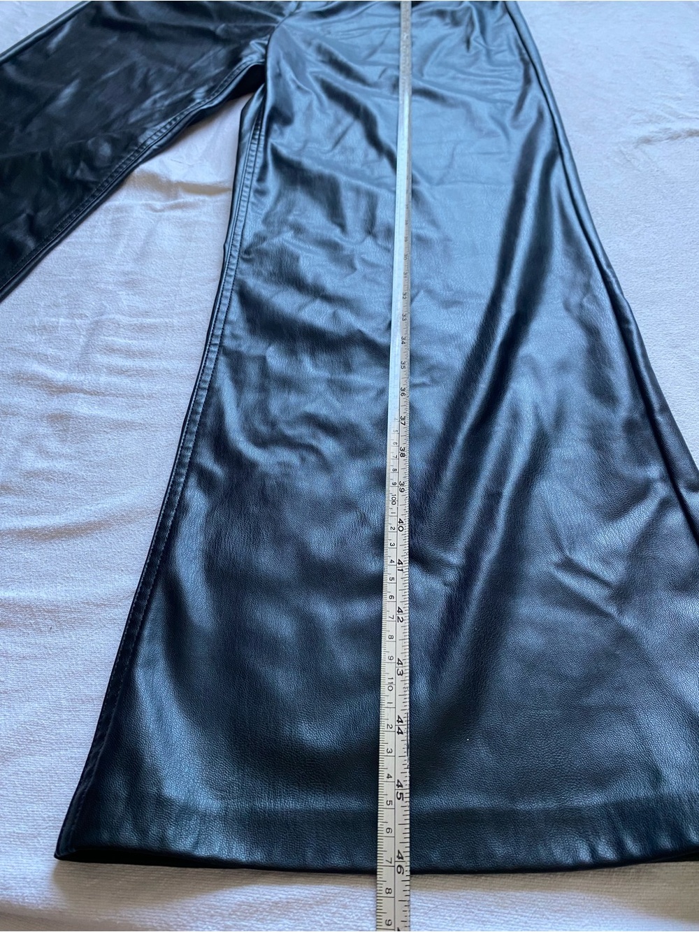 Zara Faux Leather Black Pants SZ XXL, Casual, elegant, classic - Picture 10 of 15
